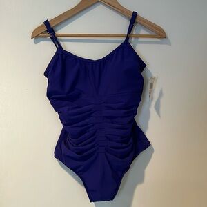 International concepts purple one piece swimsuit-new with tags.
